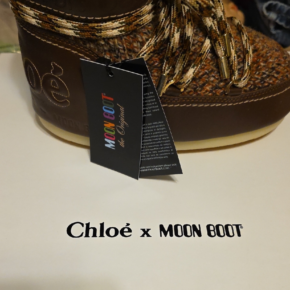 Chloe Tannish Brown Snow Boots